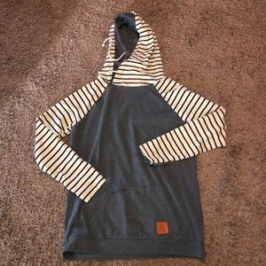 Ampersand Avenue Double Hood Sweatshirt L